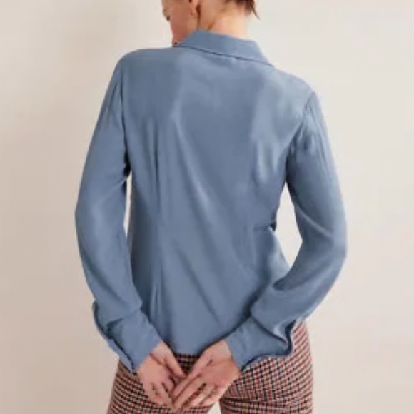 NWT Boden‎ Fitted Workwear Shirt Captains Blue 10R - Picture 13 of 14